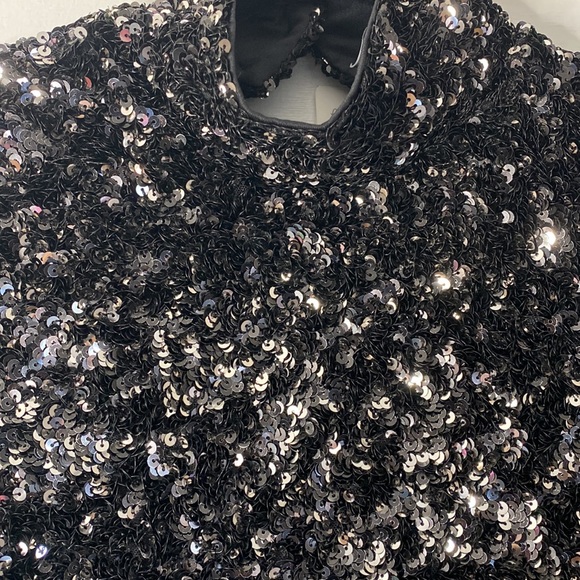 Zara Open Back Sequin Knit Dress Limited Edition NWT - Picture 11 of 15
